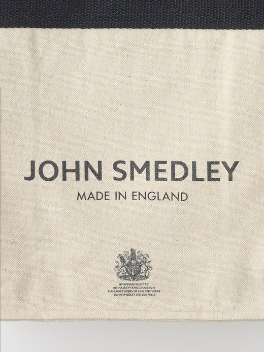 【日本限定】JOHN SMEDLEY×re-wrap オーガニックコットンキャンバスバッグ｜SMALL 詳細画像 NATURAL 6